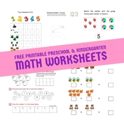 Kindergarten Math Worksheets - Preschool Math Worksheets - Free Printable Math Worksheets