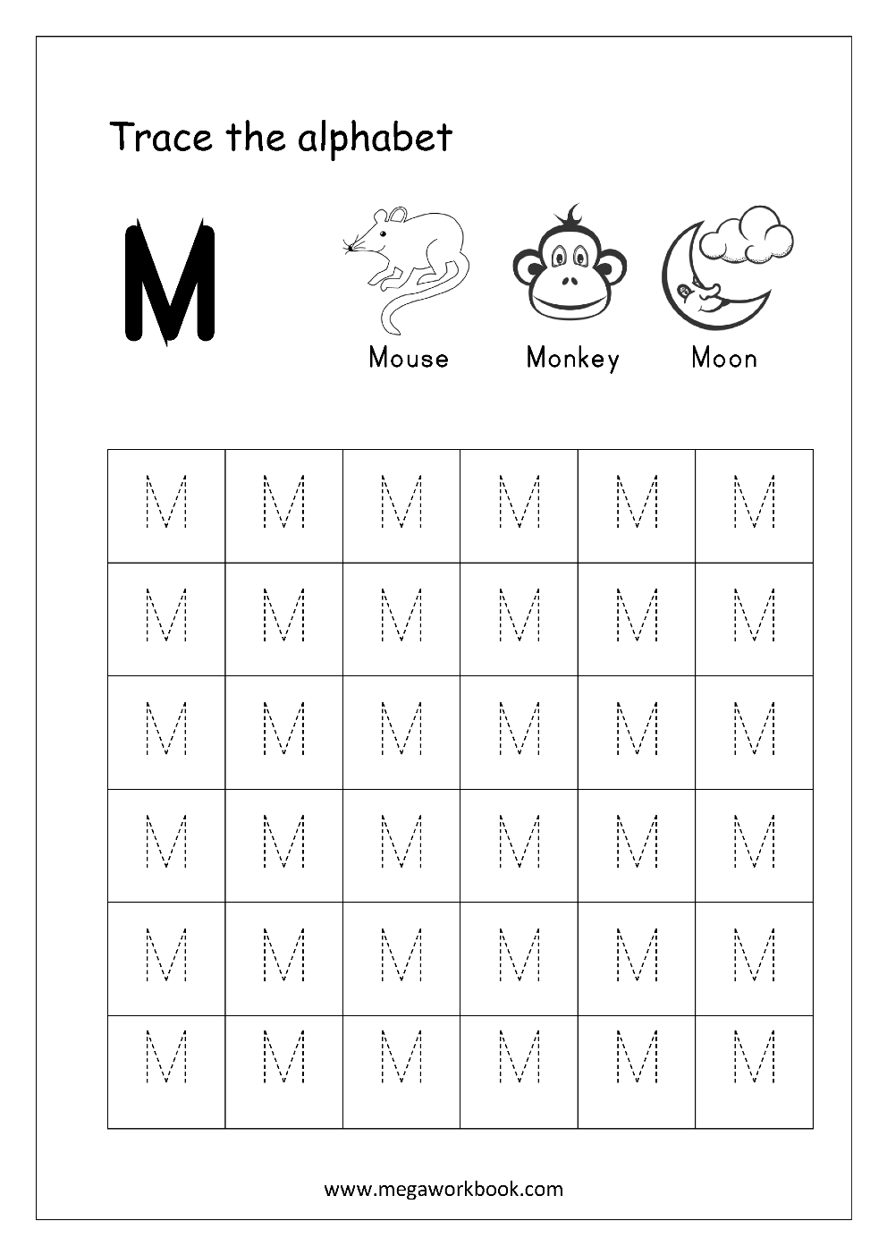 Tracing Letters Alphabet Tracing Capital Letters Letter Tracing Worksheets Free 
