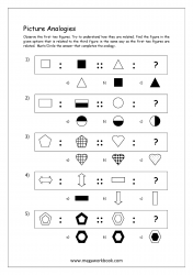 Free Printable Picture Analogy Worksheets For Kindergarten