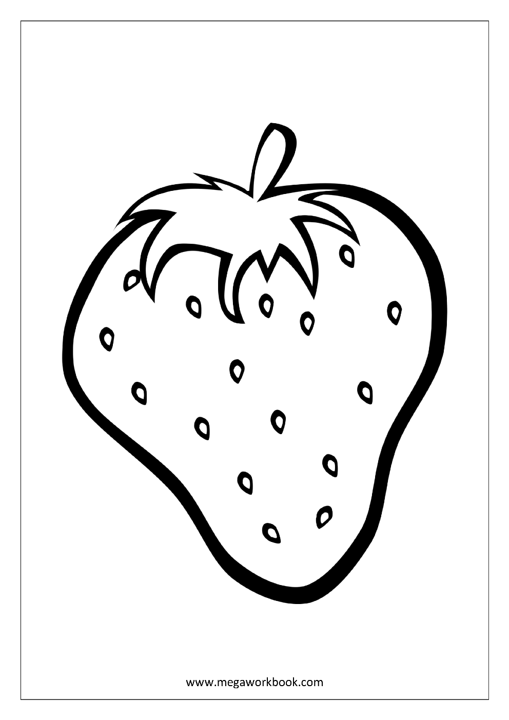 Coloring Sheet Strawberry 