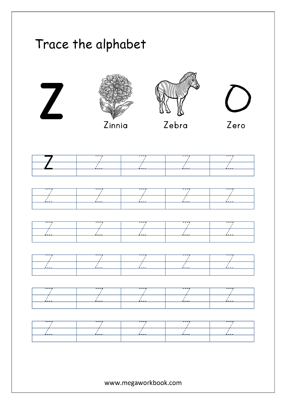 Tracing Letters - Alphabet Tracing - Capital Letters - Letter Tracing ...