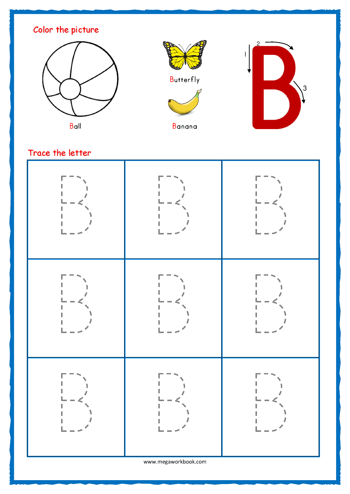 kindergarten letter tracing worksheets pdf tutorial pics