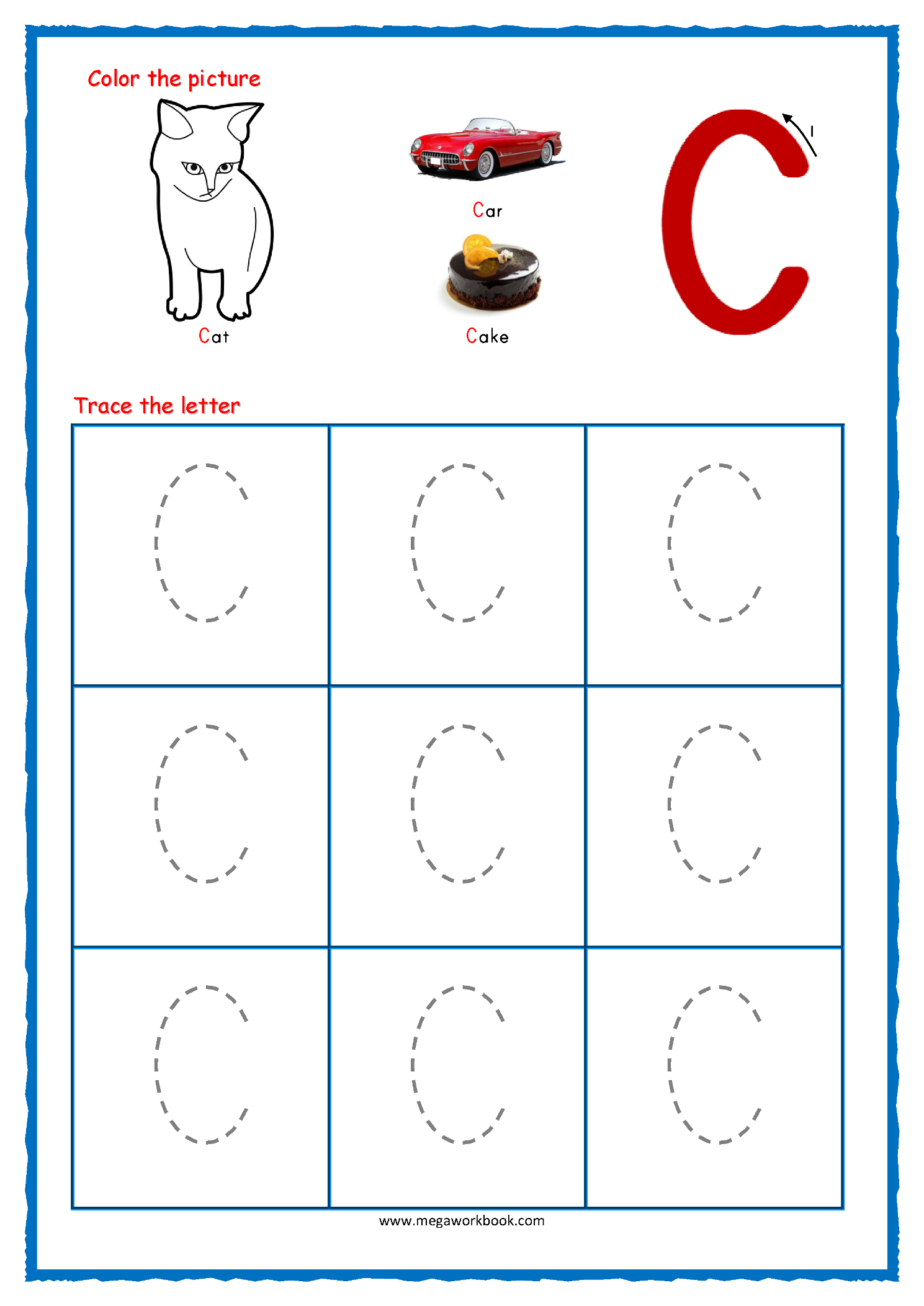 Tracing Letters - Alphabet Tracing - Capital Letters - Letter