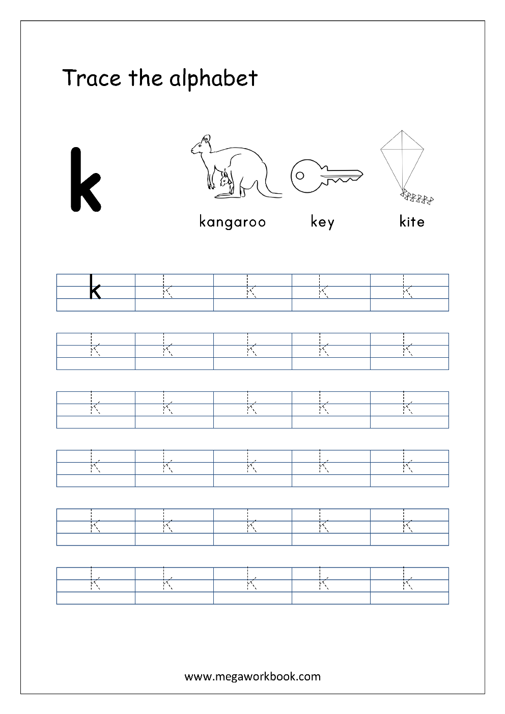 Free Printable Tracing Letters - Small Letters (Lowercase) Preschool ...