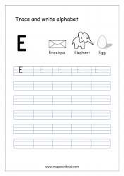 Free English Worksheets - Alphabet Writing (Capital Letters) - Letter ...