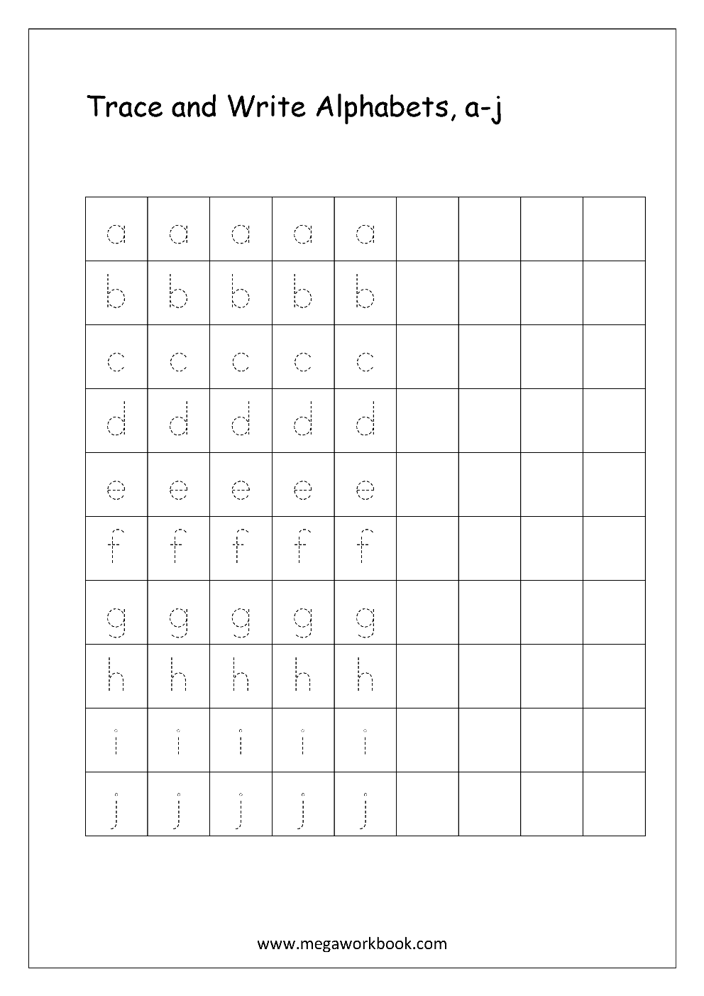 Kindergarten Alphabet Worksheets Free Printable Alphabet Worksheets 