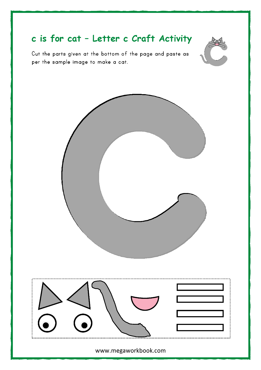 Letter C Activities Letter C Worksheets Letter C Activities For Preschoolers Letter C 