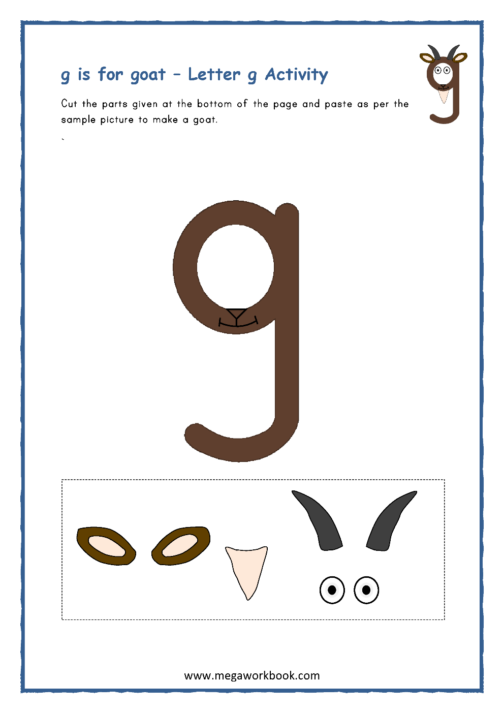 letter g activities letter g worksheets letter g crafts for preschoolers letter g printables megaworkbook