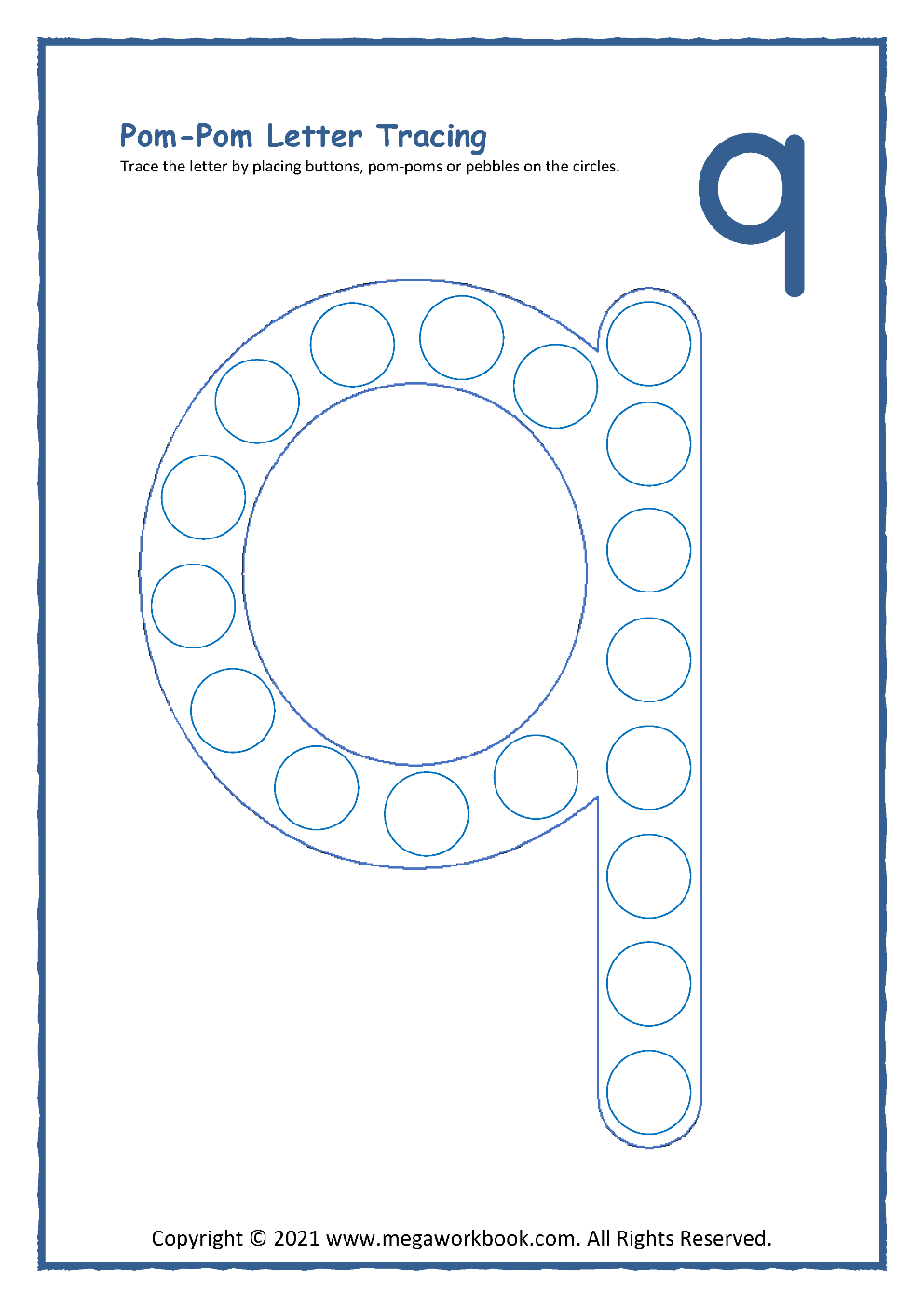Tracing Letter Q