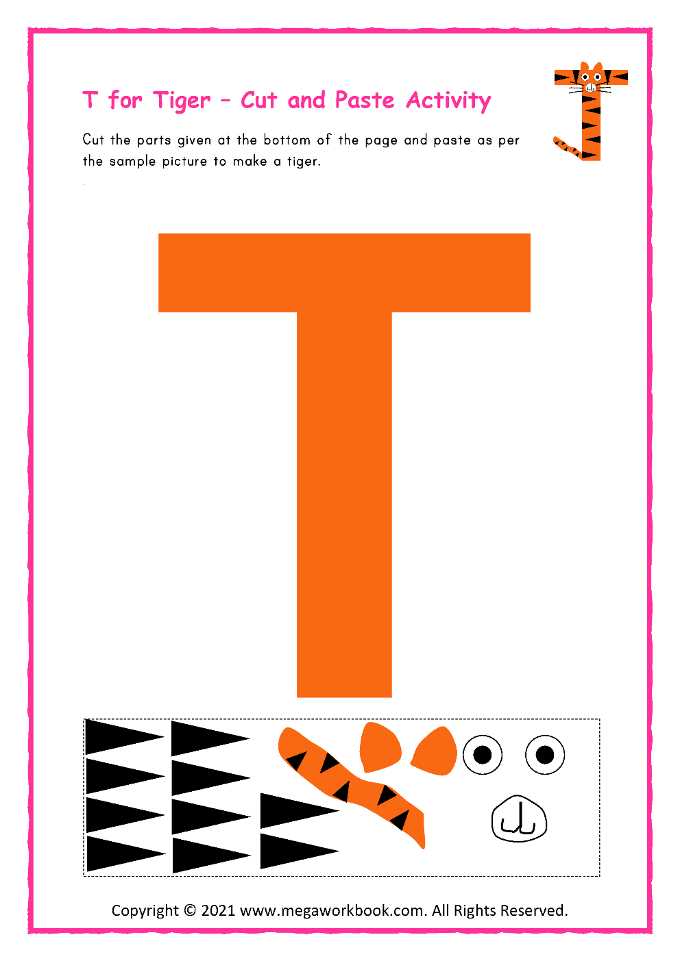 Letter T Activities for Preschool - Letter T Worksheets - Letter T