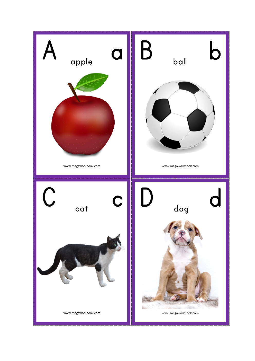 alphabet flash cards abc flash cards letter flashcards free printable alphabet letters with pictures megaworkbook